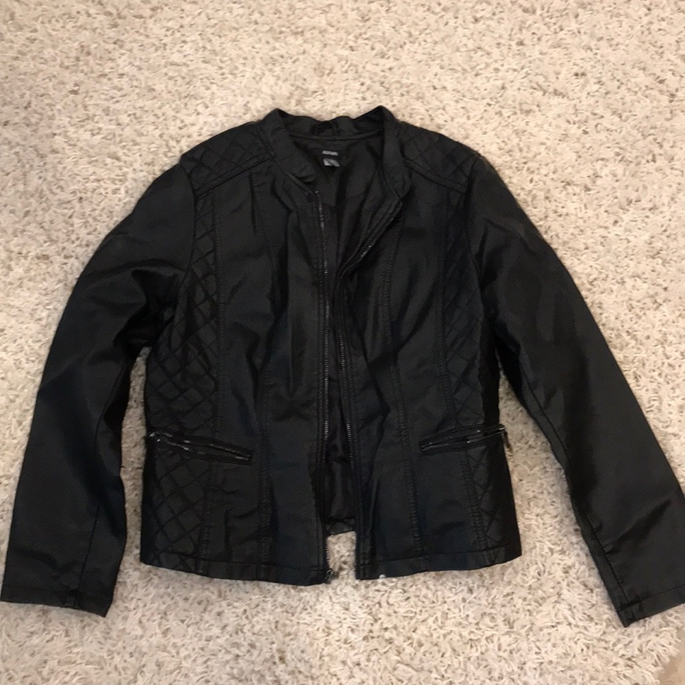 Black Bomber Jacket. Never worn